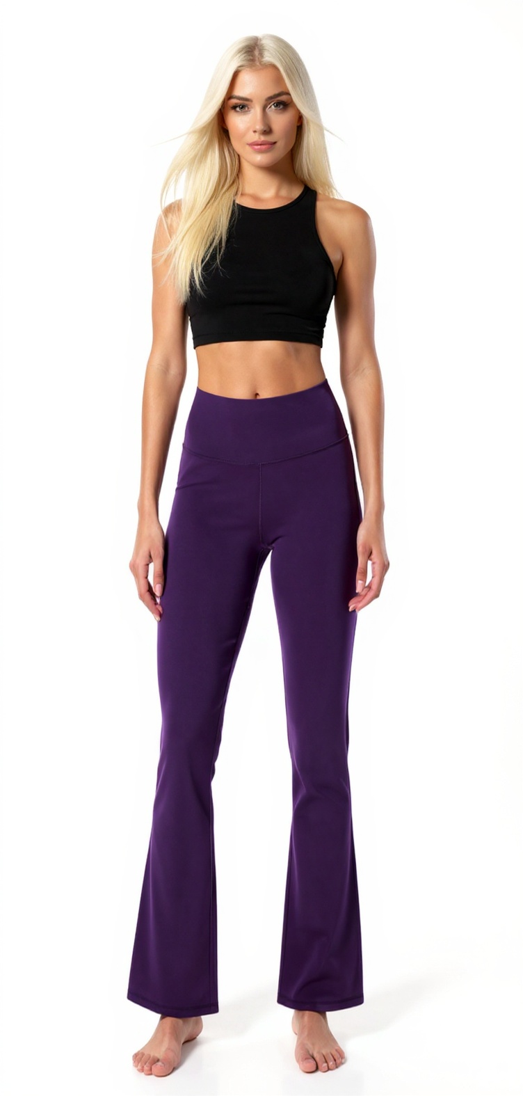 Bootcut Yoga Pants in Pansypurple — The Buttery Soft Edit style look